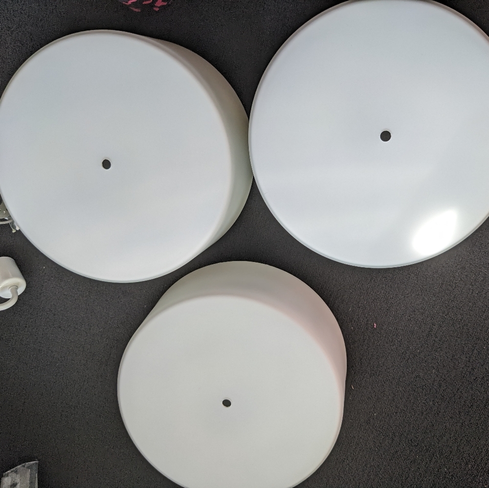 Sealing light white colour round shape set of 3.